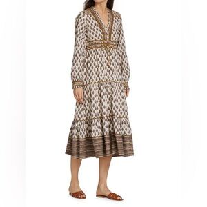 Veronica Beard Bohemian Print Maxi Dress 6
